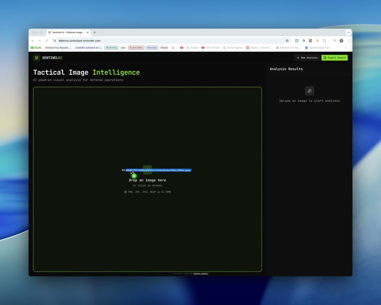 Sentinel AI project by Yishay Shalev: Live prototype